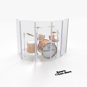 AQUÁRIO DE BATERIA 170 cm - 6 placas | ISOACUSTIC
