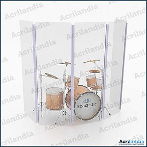 AQUÁRIO DE BATERIA 180 cm - 5 placas | ISOACUSTIC