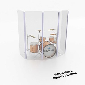 AQUÁRIO DE BATERIA 180 cm - 6 placas | ISOACUSTIC