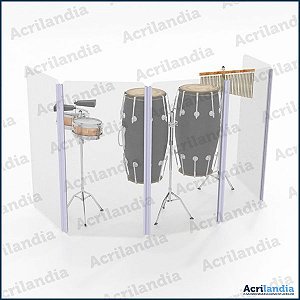 AQUÁRIO DE PERCUSSÃO 120 cm - 6 placas | ISOACUSTIC