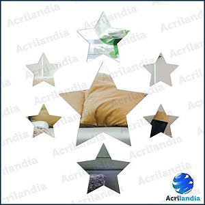 ESPELHO DECORATIVO ESTRELA – 7 peças