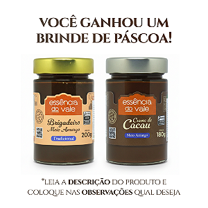 BRINDE DE PÁSCOA: Escolha 1 Brigadeiro ou 1 Creme de Cacau (Informar nas MENSAGENS do pedido)
