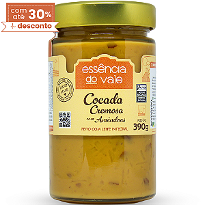 Cocada Cremosa com Amêndoas Essência do Vale 390g