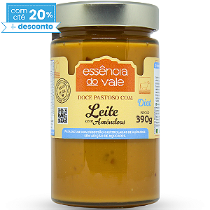 Doce Pastoso de Leite com Amêndoas Diet Sem Adição de Açúcar 390g