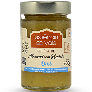 Geleia de Abacaxi com Hortelã Diet Sem Adição de Açúcar 200g