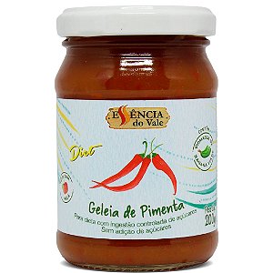 Geleia de Pimenta Diet Sem Adição de Açúcar da Essência do Vale 200g