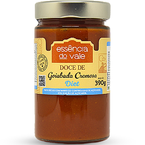 Goiabada Cremosa (JAM) Diet Sem Adição de Açúcar da Essência do Vale 390g