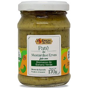 Patê de Mostarda e Ervas Vegano Essência do Vale 170g