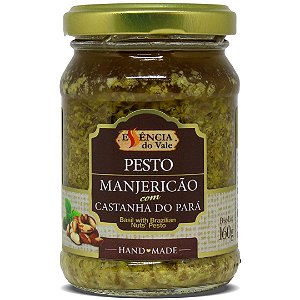 Pesto de ManjericÃ£o com Castanha do ParÃ¡ EssÃªncia do Vale 160g