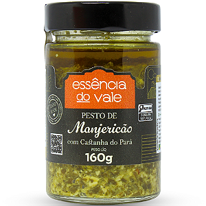 Pesto de Manjericão com Castanha do Pará Essência do Vale 160g