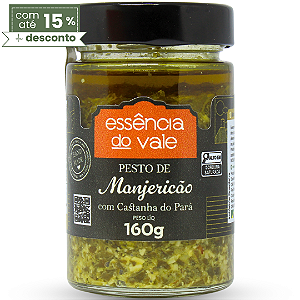 Pesto de Manjericão com Castanha do Pará Essência do Vale 160g
