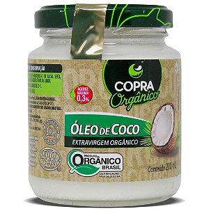 Óleo de Coco Extravirgem Orgânico Copra 200ml