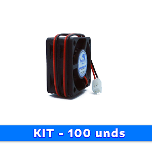Kit 100 unds - Micro ventilador DC Fan 40x40x20mm 12V Alta Rotação Sleeve/Bucha | Botto Brazil