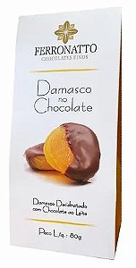 Damasco Chocolate ao leite 80g Ferronatto