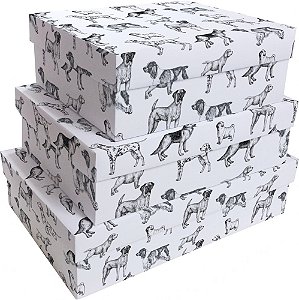 Caixa Rígida retangular 41x26x10,5 cm The Dogs G