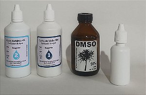 KIT SANITIZANTE 100 mL PLÁST. + DMSO 99% - 100 mL (VOL. TOTAL 300 mL)