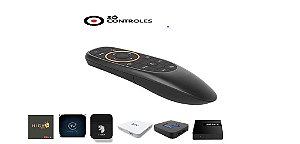 CONTROLE AIR MOUSE COM COMANDO DE VOZ RECEPTOR SUPERTV - BLACK, RED, BLUE