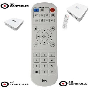 CONTROLE ORIGINAL PARA RECEPTOR BTV B8 B9 B10 E BTV EXPRESS BRANCO