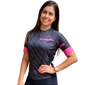 Camisa INVICTO Elite Classic RACE unissex Black Rosa MC