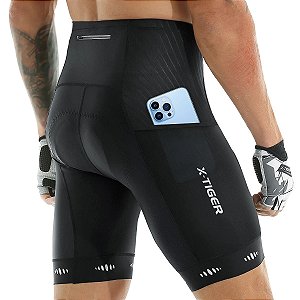 Bermuda Short de Ciclismo Bike Ciclista forro gel 3 bolsos