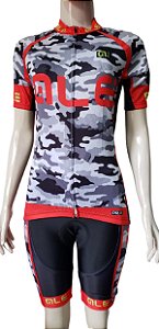 Conjunto feminino para ciclismo com bretele, Bermuda Ciclismo