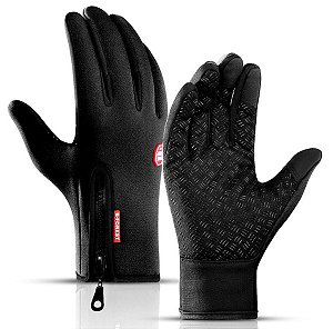 Luva Dedo Fechado Touchscreen Ciclismo Bike Inverno Longa