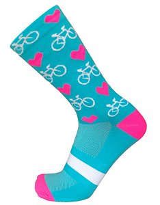 Meia Ciclismo Colorida Esporte Bike Corrida Academia Meias