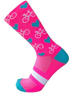Meia Ciclismo Colorida Esporte Bike Corrida Academia Meias