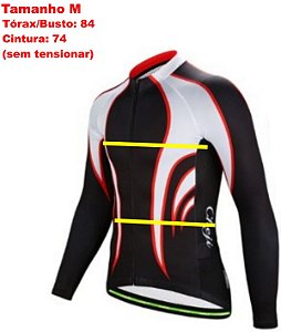 Camisa Ciclismo Mangas Longas Pro Cycling Slim Unissex