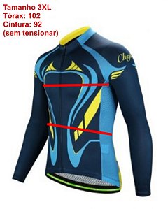 Camisa Ciclismo Mangas Longas Pro Cycling Slim Unissex