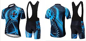 Camisa e Bretelle Ciclismo Unissex Bike Roupa Bretele