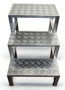 Escada de aluminio 3 degraus