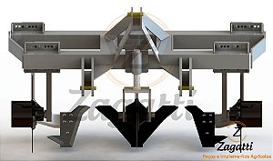 Afofador de mandioca 2 linhas