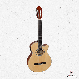 VIOLAO GIANNINI GNF1 EQ NYLON NATURAL FOSCO ELETROACUSTICO