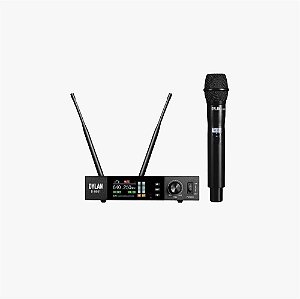 MICROFONE DYLAN D-9501 S/FIO DIGITAL RACK ANTENAS TRUE DIVERSITY