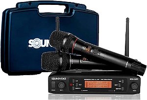 MICROFONE SOUNDVOICE MM-520SF DUPLO MÃO