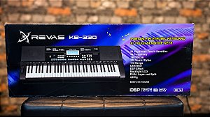 TECLADO REVAS KB330 KIT C/ PEDAL E SUPORTE X