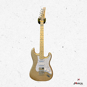 GUITARRA SEIZI FUN KATANA MUSASHI STRATO HSS DESERT GOLD SPARKLE C/ CAPA