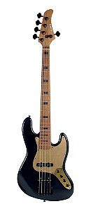 BAIXO STRINBERG JBS155AD 5 CORDAS ATIVO OB ONIX BLACK JAZZ BASS