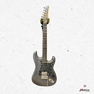 GUITARRA SEIZI FUN KATANA MUSASHI STRATO HSS SPACE GREY SILVER C/ CAPA