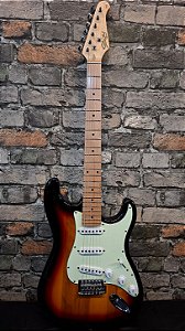 GUITARRA SEIZI VINTAGE SHINOBI SEYMOUR DUCAN ASH STRATO SUNBURST MAPLE