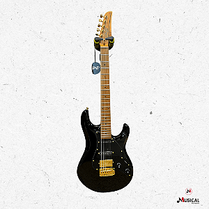 GUITARRA SEIZI KATANA GHOST HSS GOLD BLACK GOLD C/ CAPA