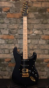 GUITARRA SEIZI VINTAGE BUDOKAN STRATO HSS REINALDO MEIRELLES SATIN BLACK C/ CAPA