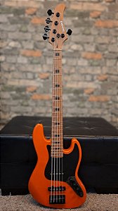 BAIXO STRINBERG JBS 155AD 5 CORDAS ATIVO ORANGE SIG ANINHA DELEONES