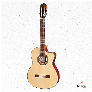 VIOLAO EAGLE CH800 CLASSICO CUTWAY NYLON C/ CAPA NATURAL