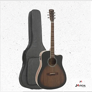 VIOLAO ZELLMER HERITAGE FOLK CUTAWAY ACO HONEYBURST FOSCO C/ CAPA