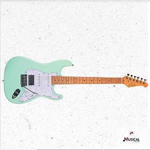 GUITARRA SEIZI FUN VINTAGE BUDOKAN HSS SURF GREEN C/ CAPA