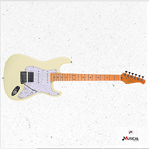 GUITARRA SEIZI FUN VINTAGE BUDOKAN HSS VINTAGE WHITE C/ CAPA