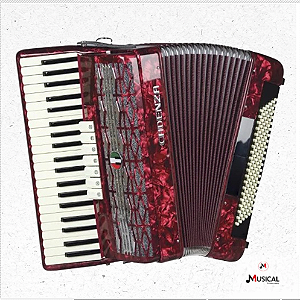 ACORDEON CADENZA CD 120 BAIXOS VERMELHO