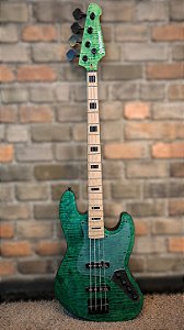 BAIXO WALDMAN JAZZ BASS GJJF500A FBL 4 CORDAS ATIVO VERDE